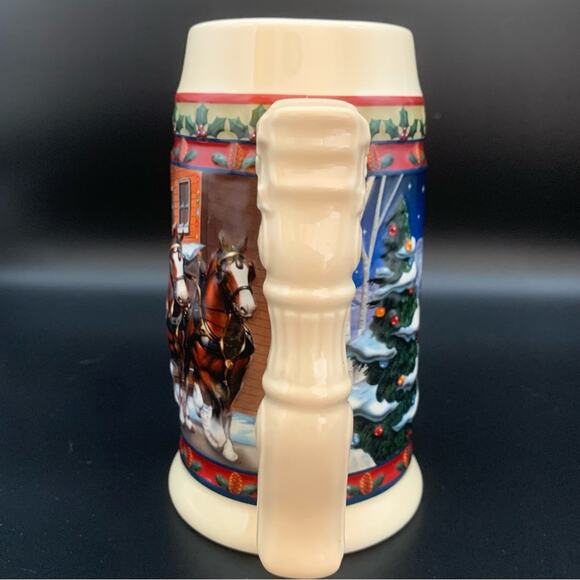 Vintage 2003 Budweiser Holiday Stein Mug - Picture 6 of 11